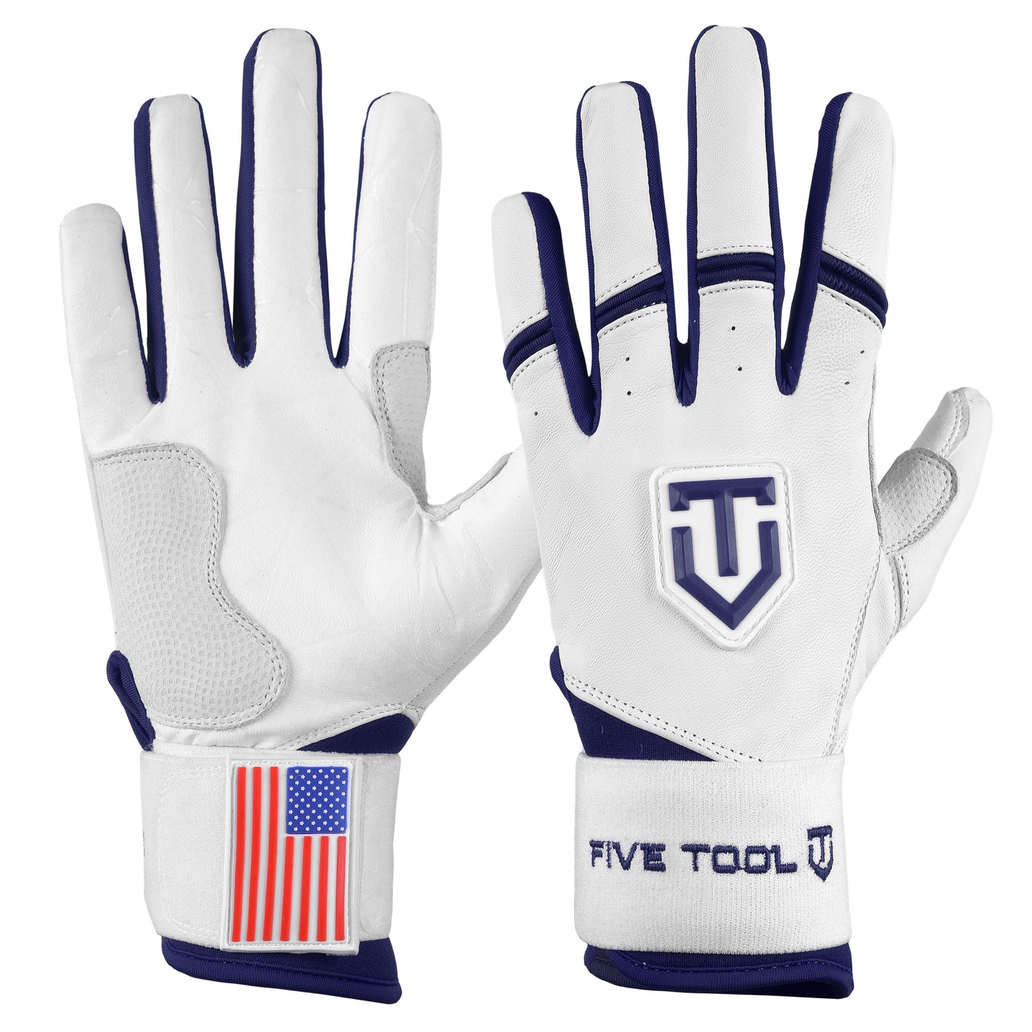 FIVE TOOL GEAR ELITE BATTING GLOVES - NAVY