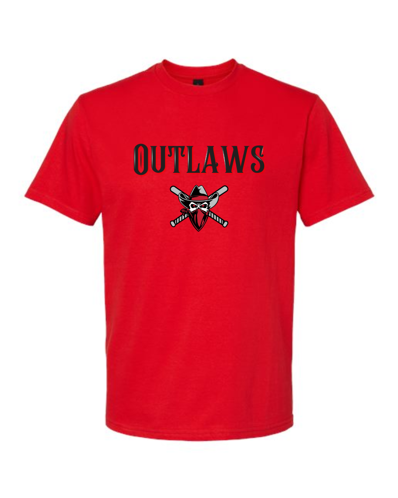 FIVE TOOL GEAR ELITE ADULT COTTON BLEND TEE - OUTLAWS