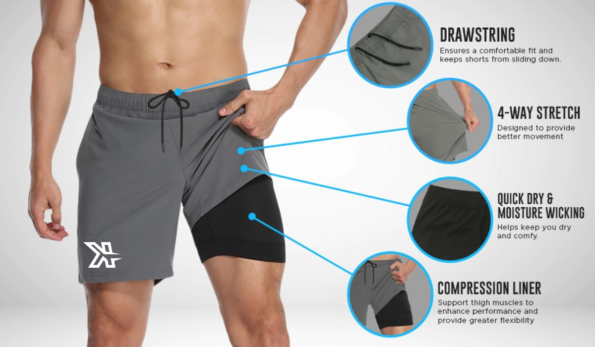 BACKWARDS K PERFORMANCE SHORTS - HUSKIES