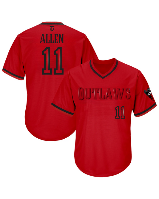 FIVE TOOL GEAR ELITE ADULT TEAM JERSEY RED - OUTLAWS