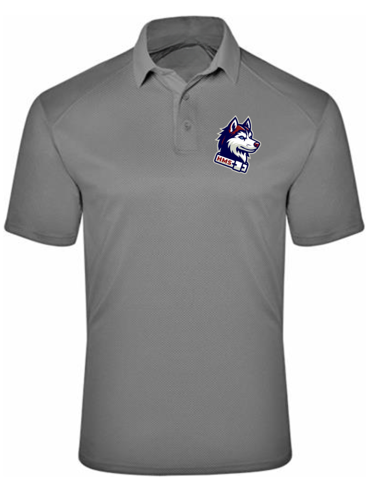 FIVE TOOL GEAR ELITE PERFORMANCE POLO GREY - HUSKIE