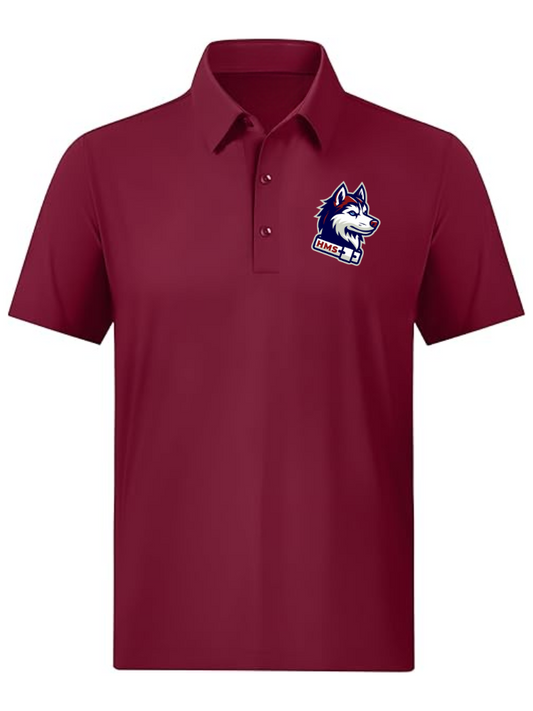 FIVE TOOL GEAR ELITE PERFORMANCE POLO MAROON - HUSKIE