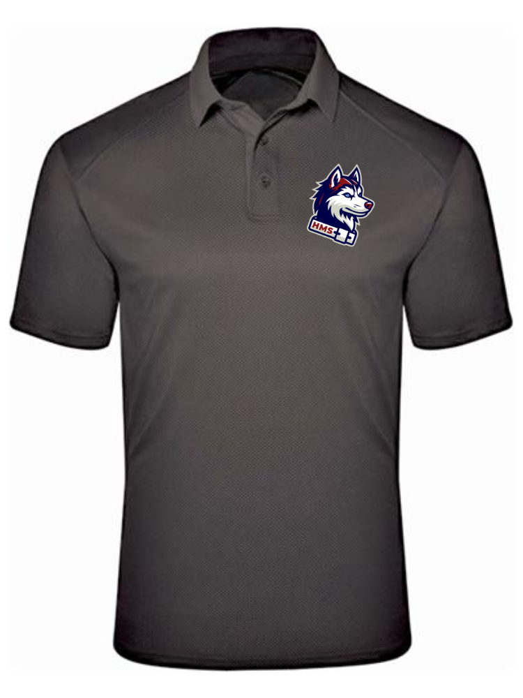 FIVE TOOL GEAR ELITE PERFORMANCE POLO BLACK - HUSKIE