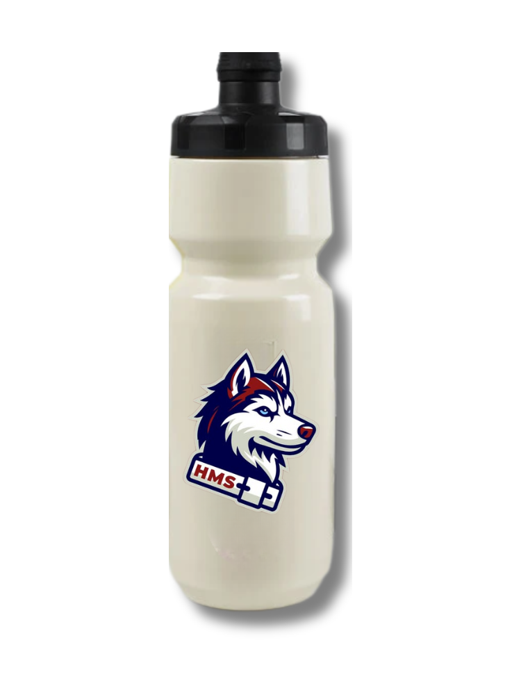 HAWFIELDS MIDDLE SCHOOL HUSKIES SQUIRT WATER BOTTLE