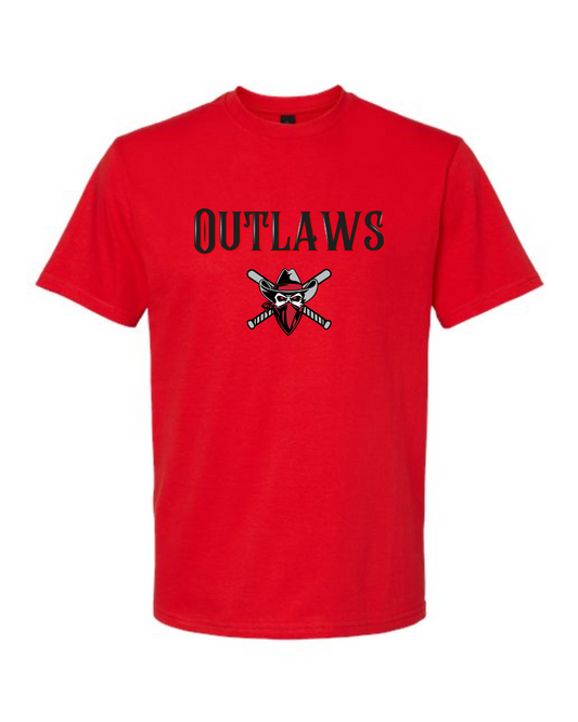 FIVE TOOL GEAR ELITE ADULT COTTON BLEND TEE - OUTLAWS