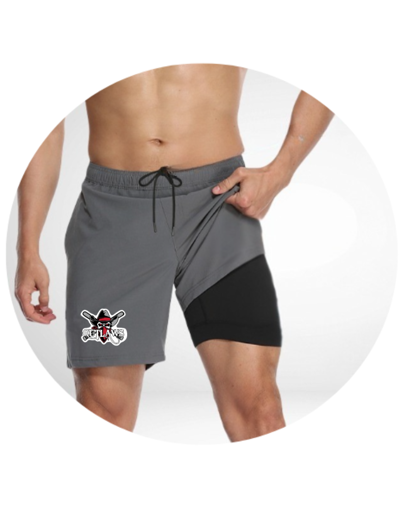 BACKWARDS K YOUTH PERFORMANCE SHORTS - OUTLAWS