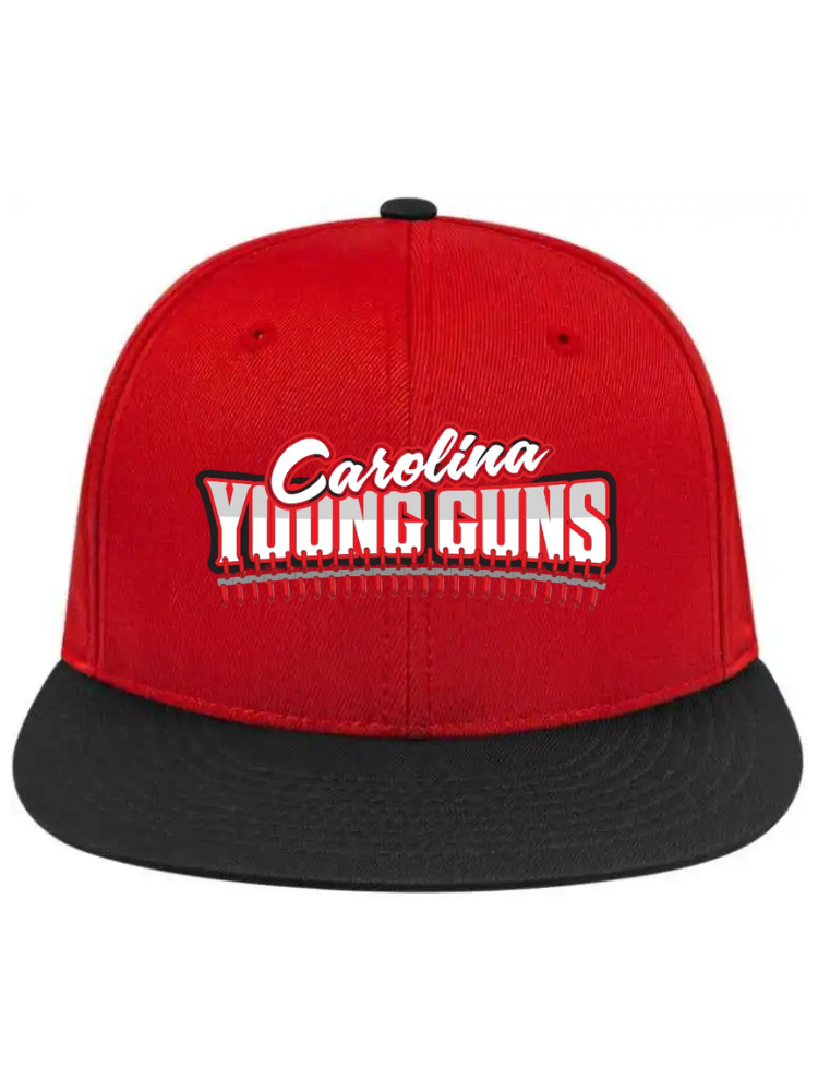 YOUNG GUNS ON-FIELD FLEXFIT BASEBALL CAP - RED / BLACK